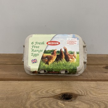 6 Free Range Medium Eggs